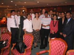 Int2004_02_IMG_0085 Newball Diamonds serving the Raj/Shenoy Team in Singapore after the nightowl
