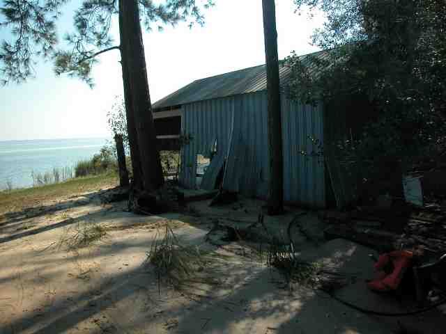 Side of Boat House after Isabel